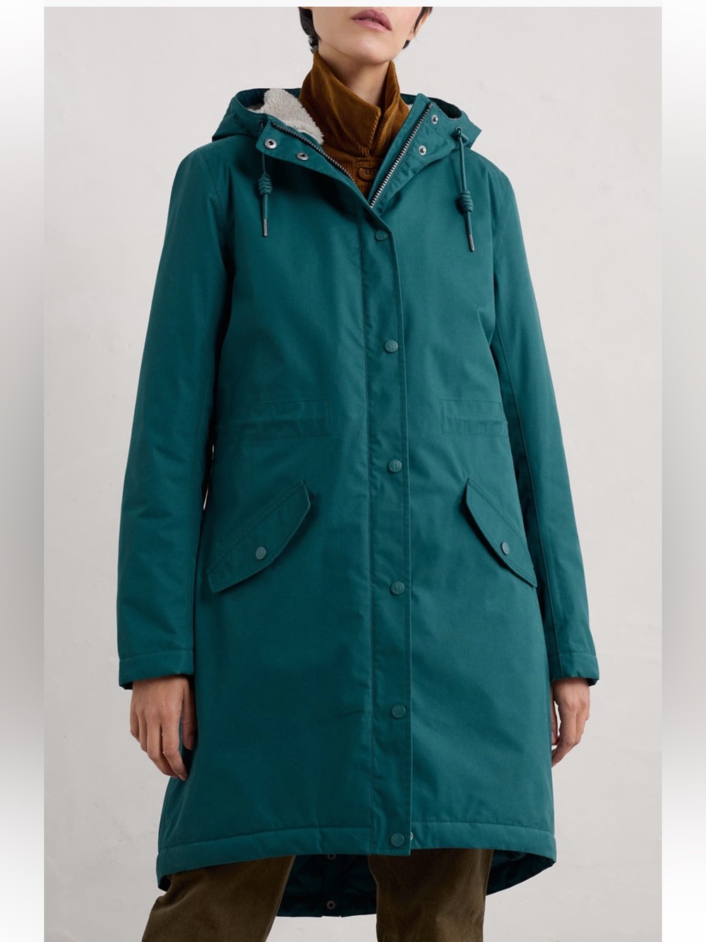 Seasalt Cornwall Plant Hunter Waterproof
Hooded rain Coat Jacket Parka sz 6 NWT